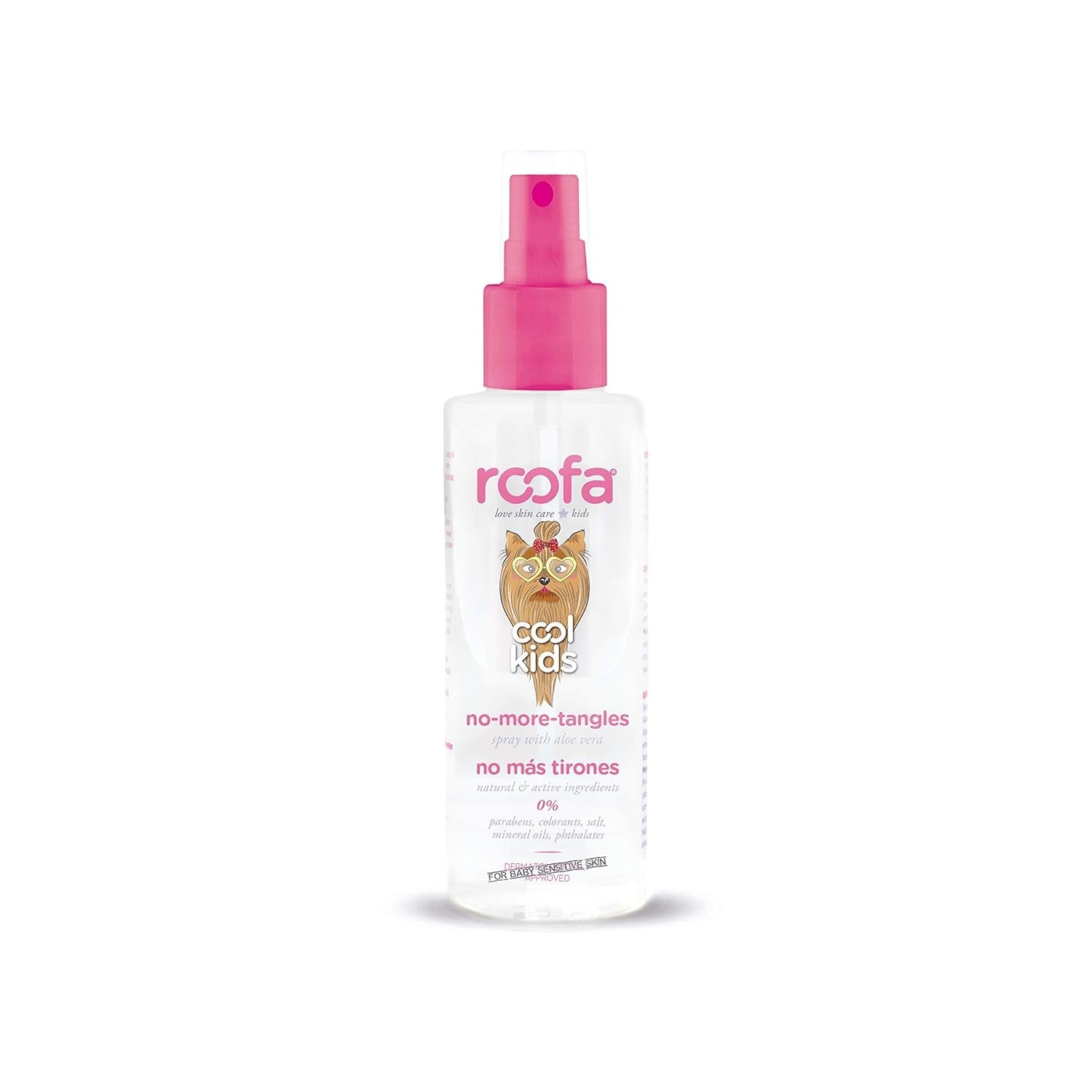 Cool Kids Anti-Tangle Spray för barn, 100 ml, Spanien, 92,8 % naturligt, med Aloe Vera, Silke och Panthenol, Strawberry Fragrance Detangling Products Naty Shop Standardtitel