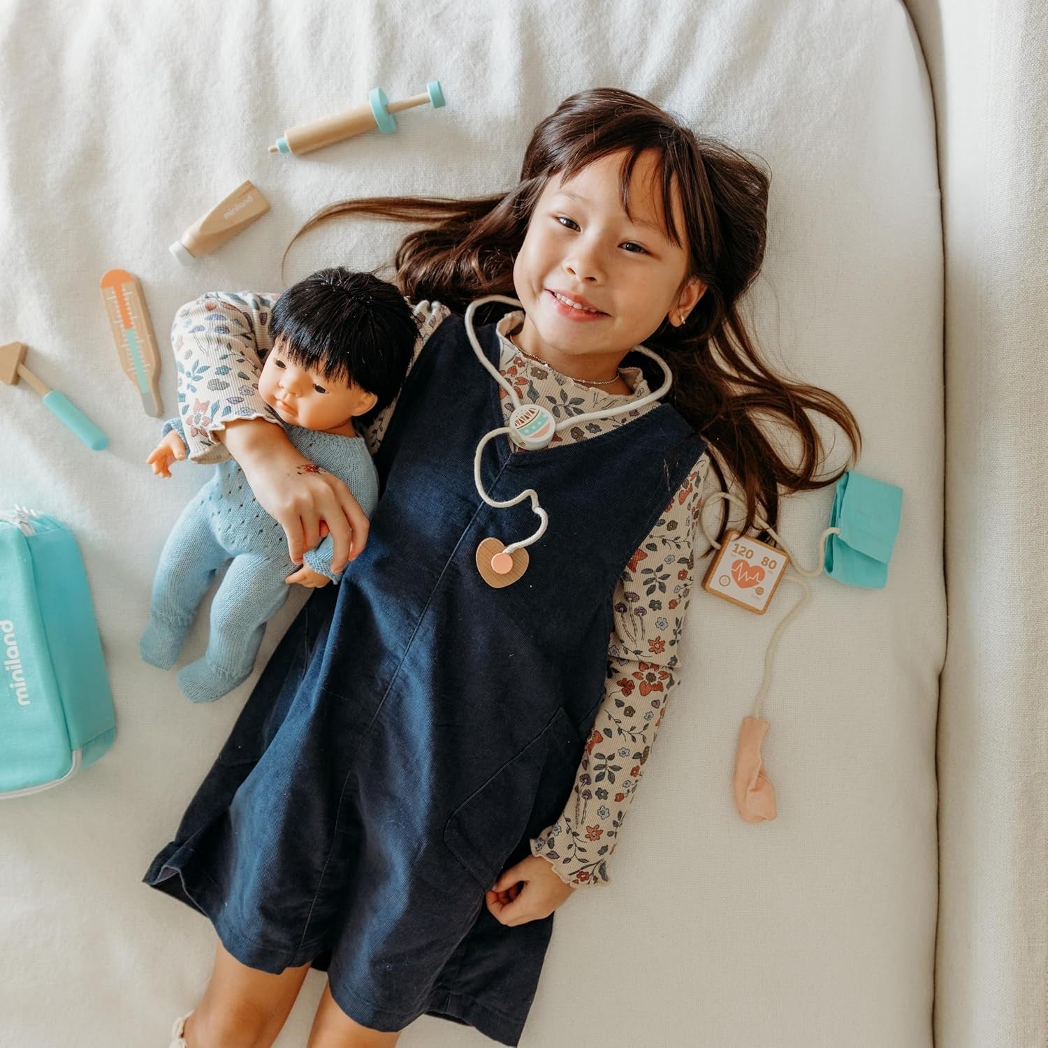 Miniland Baby Doll Asian Boy 38cm-31055