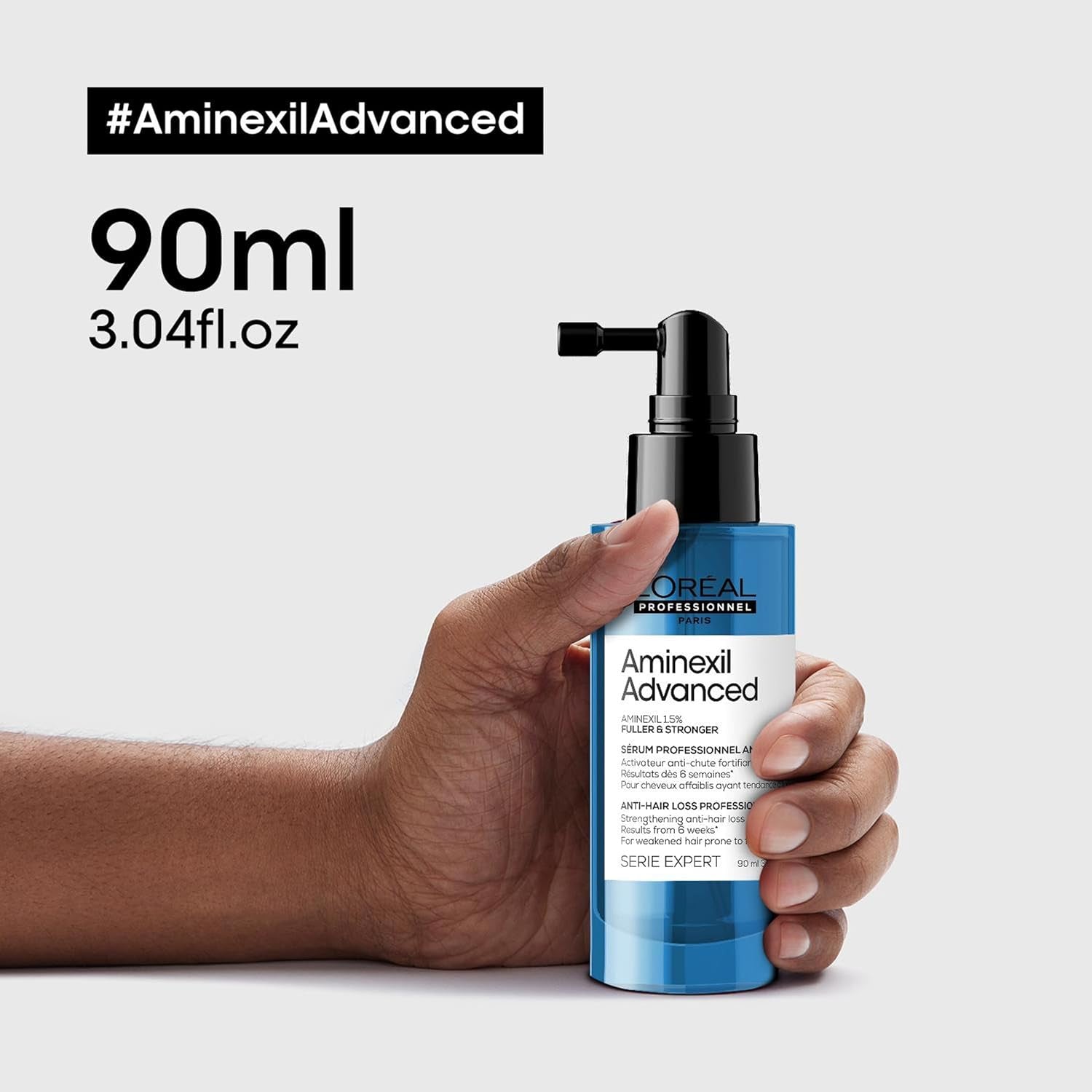 L'Oréal Professionnel Strengthening Serum mot håravfall, För fylligare och starkare hår, Aminexil Advanced Anti-Hair Loss Activator Serum, 90 ml Hårvård Naty Shop