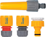 HOZELOCK - Klassiskt sprutmunstycke Ø 12,5 - 15 mm (1/2"- 5/8"): Startset med alla nödvändiga anslutningar, 1 sprutmunstycke, idealiskt för alla bevattningsuppgifter, 1 Aquastop-anslutning [2352P0000]