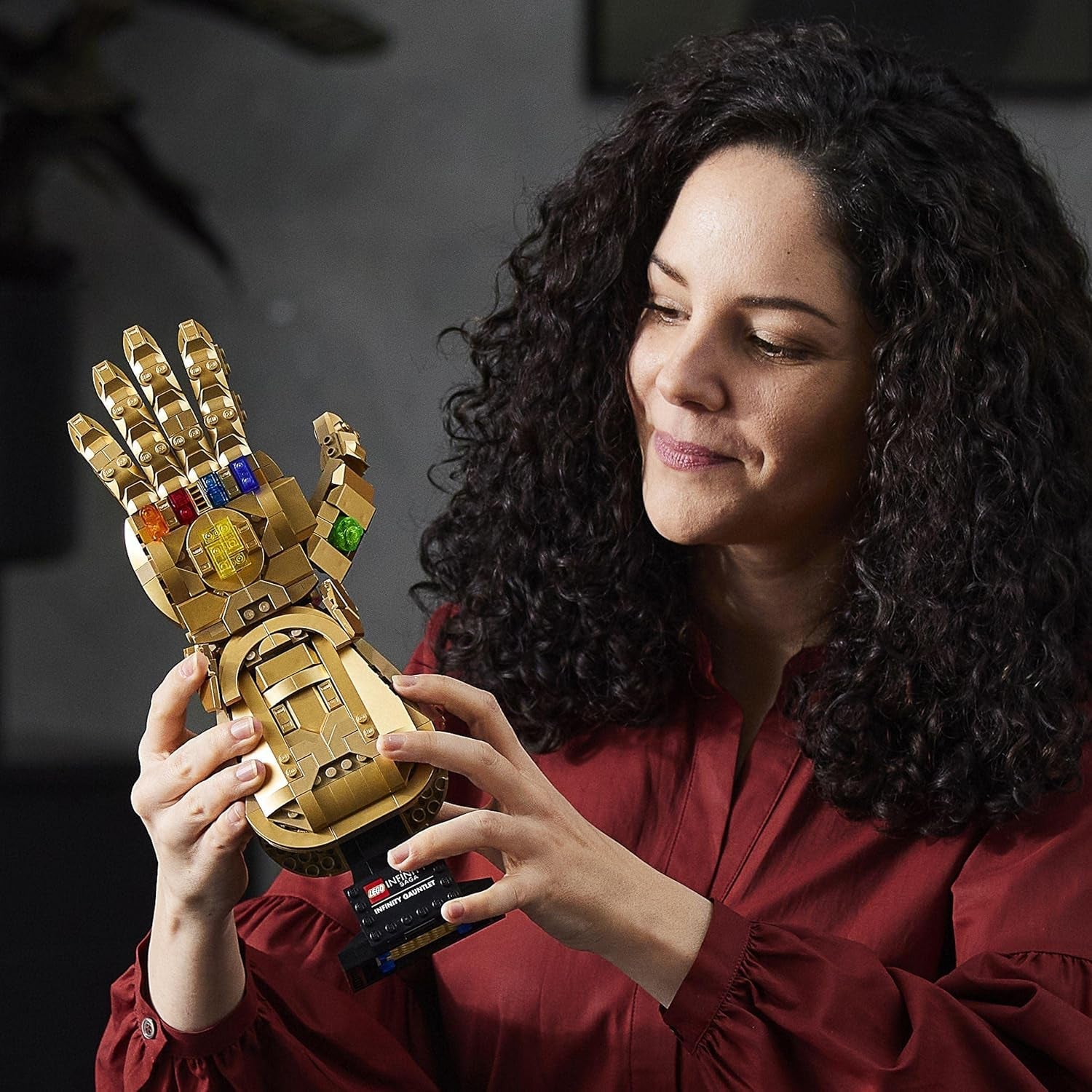 LEGO 76191 Marvel Super Heroes Infinity Glove Avengers Thanos Glove Model Building Set för vuxna Fan objekt Present för män Kvinnor Henne Honom Byggset Besuche den LEGO-Store