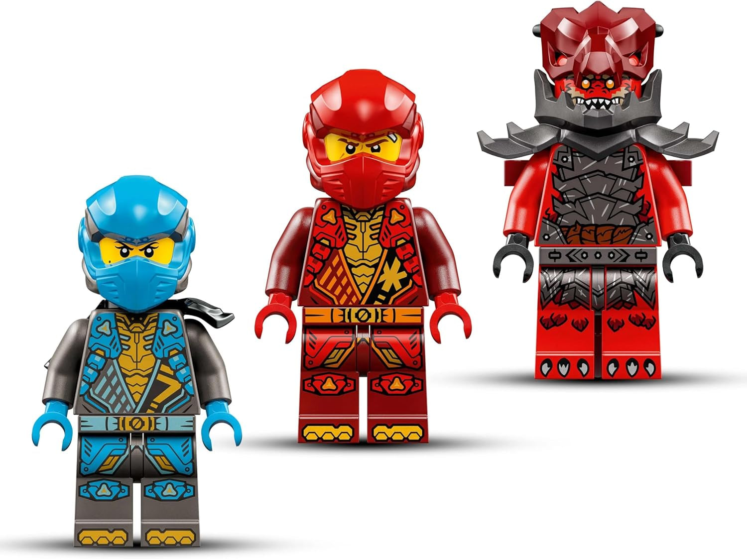 LEGO NINJAGO Kai's Storm Rider Mech - Flygande motorcykelleksak med 3 minifigurer - Mek med rörligt huvud, armar och ben - Byggleksak - Present till pojkar och flickor i åldern 7+ 71830 Byggset Besuche den LEGO-Store