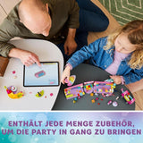 LEGO 4+ Gabbys dockskåp Gabbys festrum, Discolekset med rutschkana och djurfigurer för kreativt rollspel, present till flickor och pojkar från 4 år 10797 Byggset Besuche den LEGO-Store