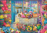 Schmidt Spiele 59764 Färgglad blomsteraffär, pussel 1000 bitar Puzzle Naty Shop