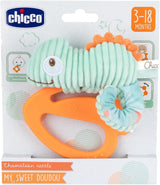 Chicco My Sweet Doudou Chameleon Toy Tillverkad av högkvalitativt tyg Mjuk Plast Ring Lugnande barnsjukdomar Baby Toy 3-18 månader Baby Toys Naty Shop