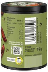 Ostmann Gewürze - Låt oss göra som nötkött | Rindfleisch-Geschmack für ungewürzte Fleischersatzprodukte | Gewürzsalz für Seitan, Tofu och vegetarian and vegane Gerichte | 90 g i Metalldose återvinningsbar
