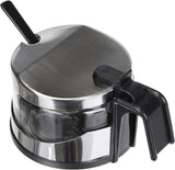 Classic Shaker, 250 ml, med sked, rostfritt stål, silver/transparent, 13 x 10 x 9 cm, 2 st.