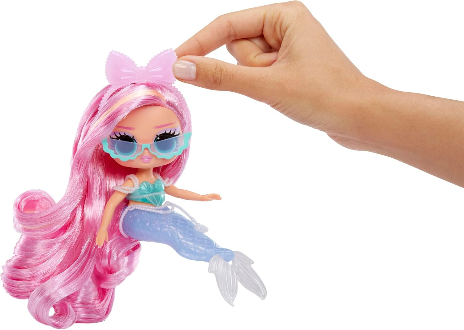 LOL Överraskning! Tweens - Lola Waves Mermaid - Modedocka med färgskiftande svans, rörlig fena och vackra tillbehör - Leksak för barn och samlare från 4 år och uppåt