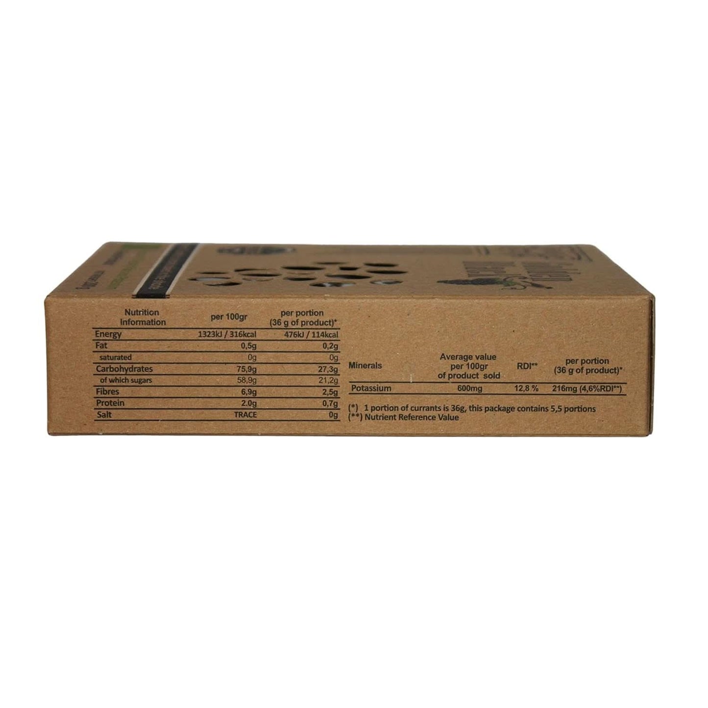 Ekologiska grekiska svarta russin - vinbär, förpackning med 3 x 200 gram Uttorkade produkter Naty Shop