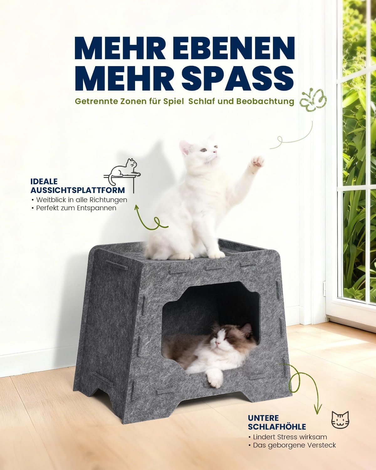Filtar och möbler, husdjur, grottor och hus, katter, kattsängar, katter - sängar, madrasser