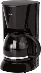 Clatronic® espressomaskin | Automatisk espressomaskin för 12-14 koppar (ca 1,5 liter) | Espressomaskin med filter och anti-droppsystem | 900W | Espressor KA 3473 Svart