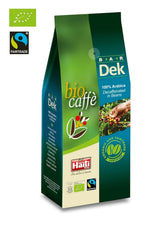 Caffè Haiti Roma ekologiska koffeinfria kaffebönor, 100% Arabica, Fairtrade-certifierad, ekologisk kvalitet, förpackning om 2 x 500g