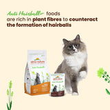 Almo Nature Functional - Anti-hårbollar - Våtfoder för vuxna och mogna katter - med valpar - Motverkar bildning av hårbollar - 70 g (förpackning med 30)