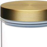 MasterClass Lufttät matförvaringsburk i glas med mässingslock, 700 ml (1,25 pts) Matförvaringslådor Naty Shop
