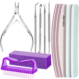 FANDAMEI Manikyr Set, Buffer Für Nägel, Nagelfeile 100/180, Nagelfeilen Für Gelnägel, Nagelhautschieber, Buffer Für Gelnägel, Feilen Für Gelnägel, Nagelzange, Nagelfeilen Set, Maniküre & Pedikyr Set