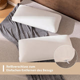 EGO HOME Kudde Memory Foam Mjuk Ergonomisk kudde för ryggsömn Side Sleeper Nackstödskudde med andningsbart och tvättbart överdrag, Oeko-Tex Certified, Nackkudde 75X35Cm Perne standard Naty Shop