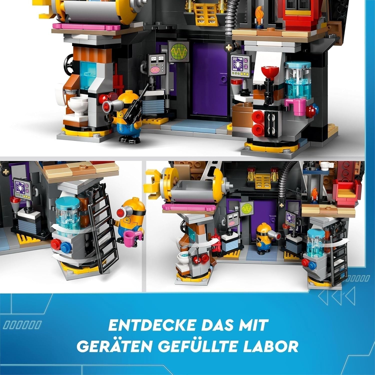 LEGO I - Simply Incorrigible 4 Gru's and Minions' Family Villa I - Simply Incorrigible 4 Filmlekset Barnleksakspresent för pojkar och flickor 8 år och uppåt 75583 Byggset Beuche den LEGO-Store