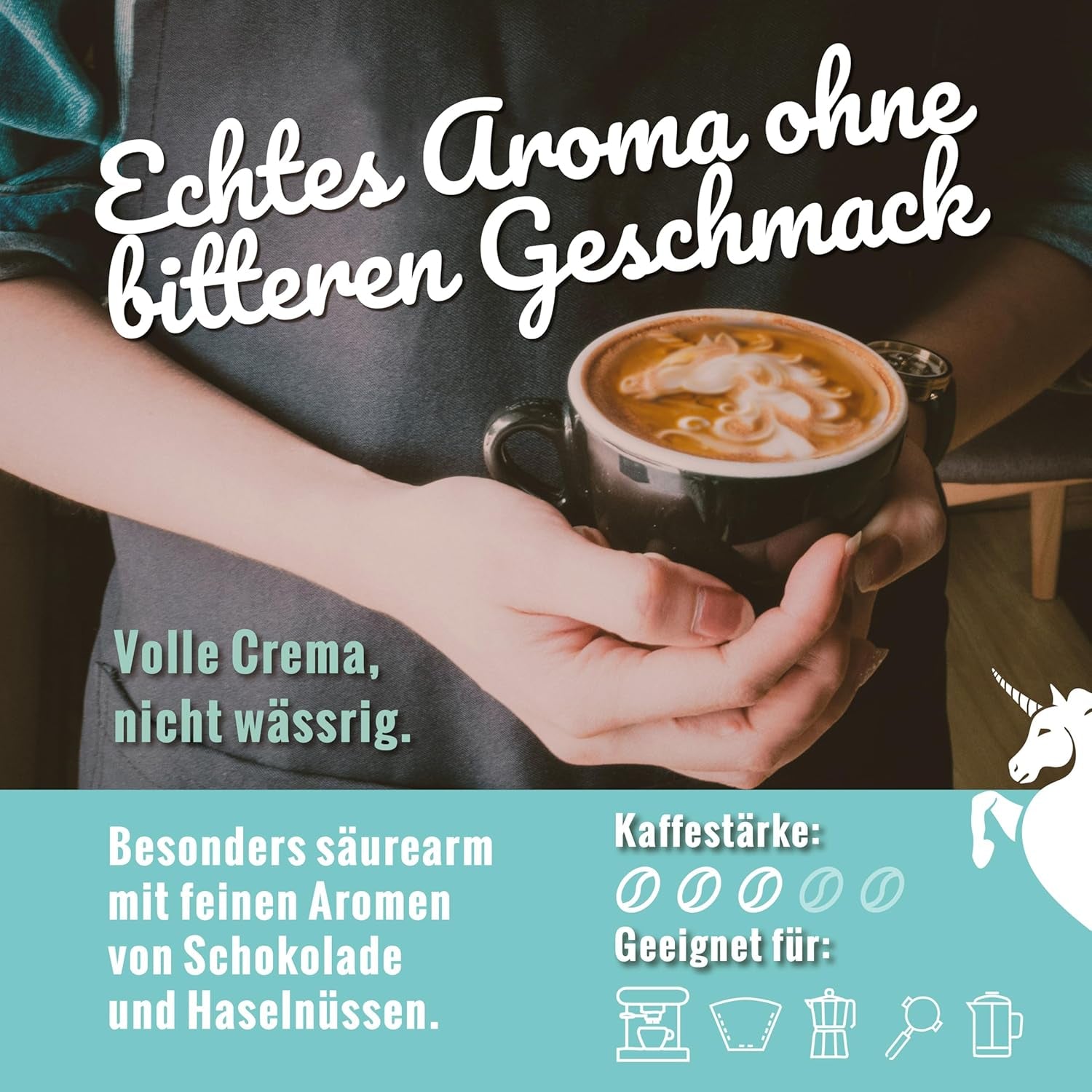 Blank Roast - EINZIG - 1 kg - Kaffeebohnen kafeinfrei - 100% Arabica aus Peru - schonend & umweltfreundlich entkoffeiniert - säurearm mit voller Crema - ideal för jede Zubereitungsart