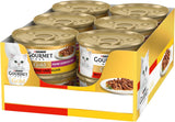 Gourmet Gold Fine Composition våt kattmat med nötkött och kyckling, förpackning om 12 (12 x 85g)