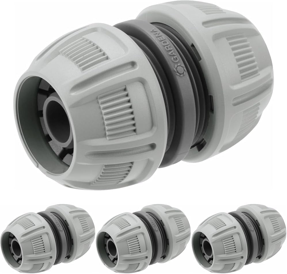 Gardena 13 mm (1/2 tum) och 15 mm (5/8 tum) reparatör: Snabb och enkel verktygsfri slangreparation, Power Grip, hög klämkraft, förpackad (18232-20)