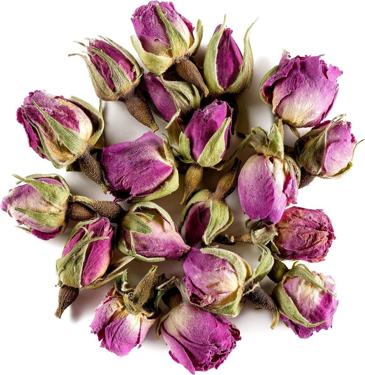100g premium ätbara rosenknoppar - torkad Atlas rosenbladsinfusion - söt och blommig smak och arom - 100% naturlig, ren och utan tillsatser | Tazarin Ltd