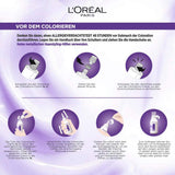 L'Oréal Paris Permanent hårfärgning med ultra coolt färgresultat, 100 % täckning av grått hår, satt med färg, schampo och vårdkräm, Excellence Cool Creme, nr 7.11 Ultra cool medium blond (blond) Naty Shop hårfärgning