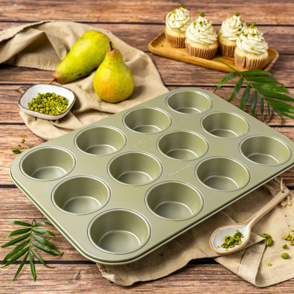 Zenker Muffinform Für 12 Stück – Ressourcenschonende Und Klimaneutrale Backform Für Muffins Und Cupcakes – 12Er Muffinblech Mit Veganer Antihaftbeschichtung Formar och brickor för bakning Naty Shop