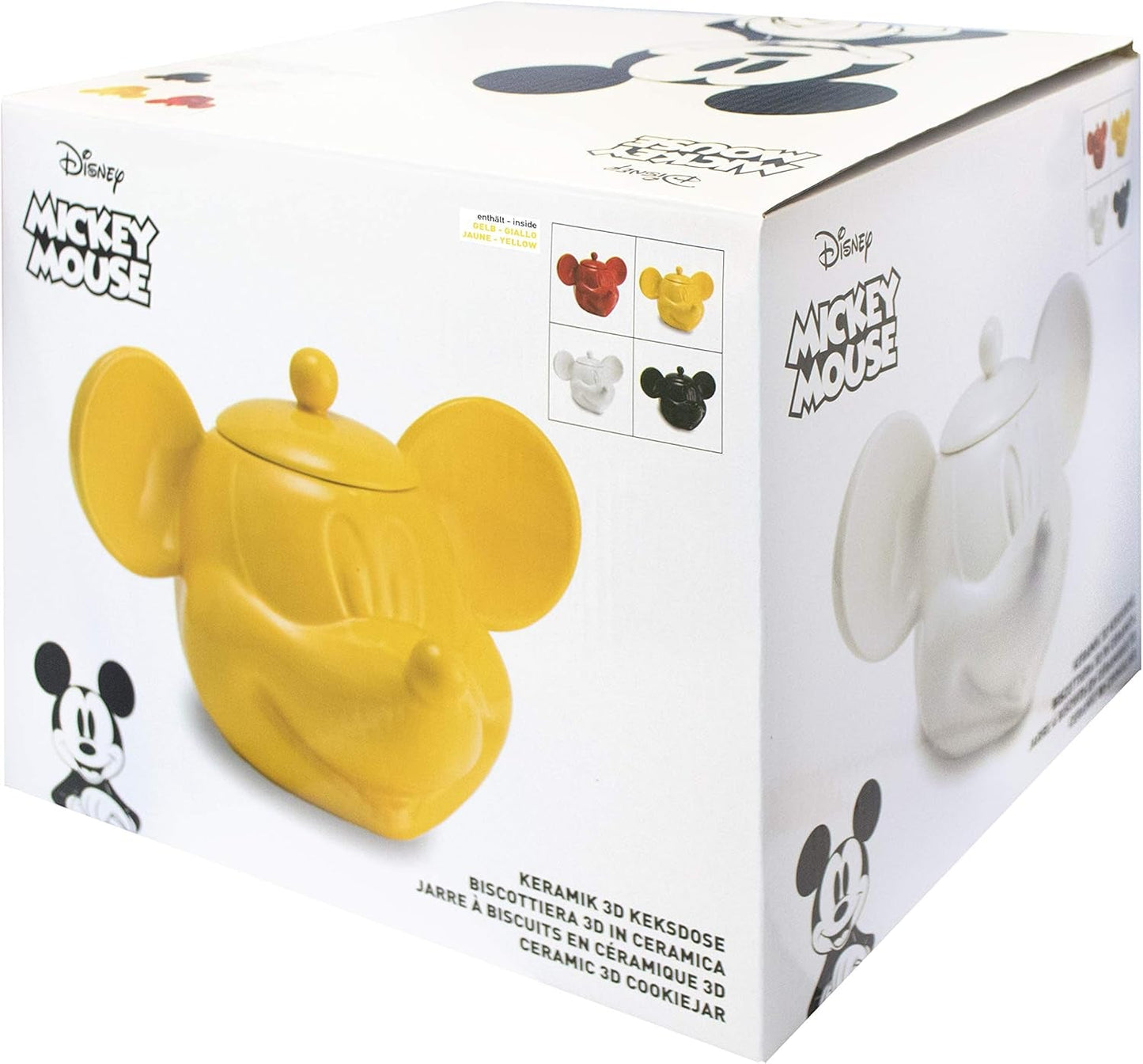 Joy Toy 62129 Disney Musse Pigg 3D Kakburk Gul 25X17X20 Cm Matförvaringslådor Naty Shop