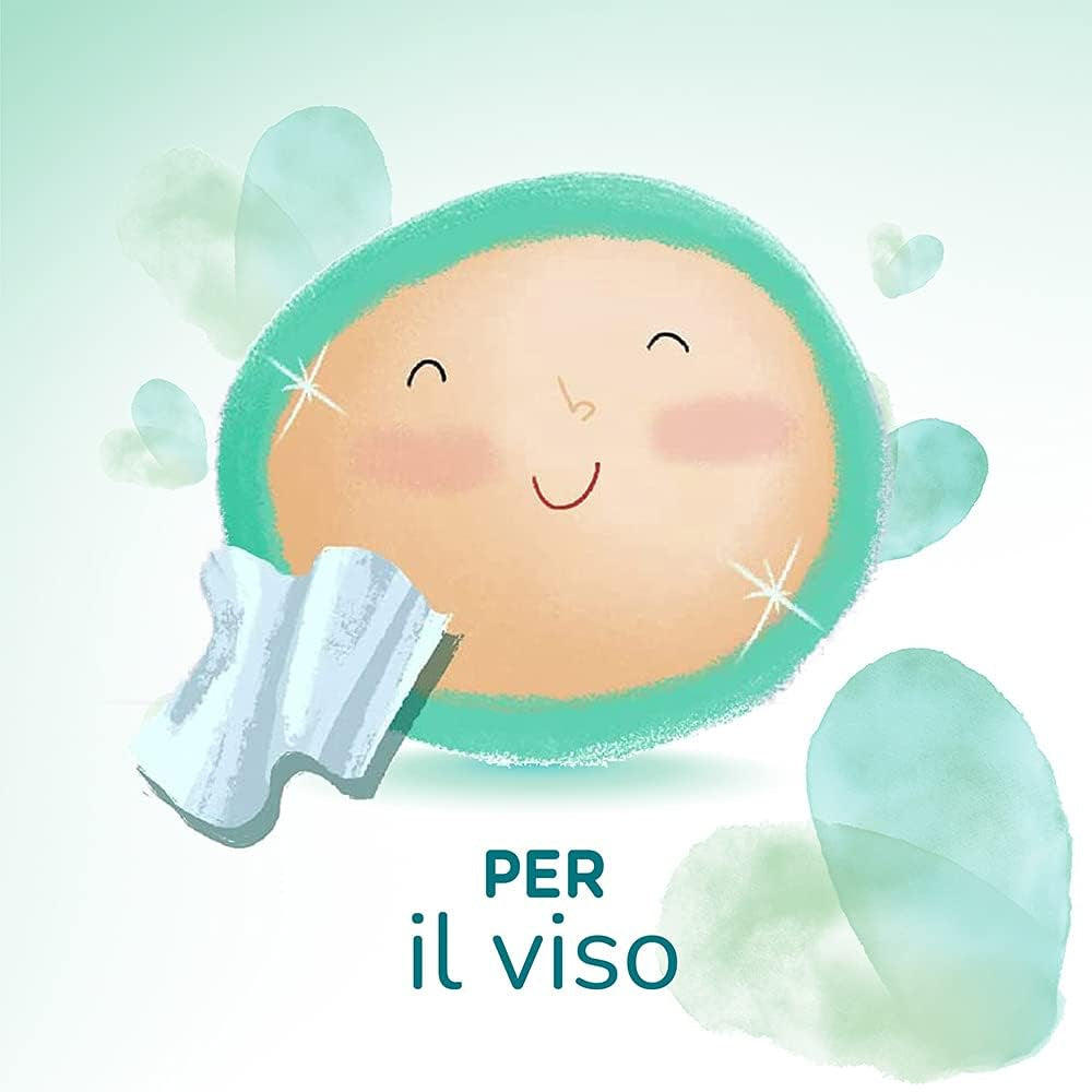 Pampers Acqua Pura Baby Wipes 468 Count (3-pack) - 99% vatten, 100% bomull, 0% plast, alkohol och parabener - Idealiska rengöringsservetter för känslig hud, fuktig, utan tillsatta ingredienser