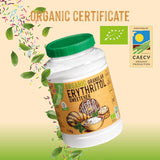 Naturligt organiskt erytritol, 10G = 7G socker, 1 kg sötningsmedel Naty Shop