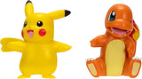 Pokémon PKW3586 - Battle Figure Pack - Pikachu och Schiggy Officiella detaljerade figurer 5 cm vardera Actionfigurer Naty Shop Pikachu och Glumanda