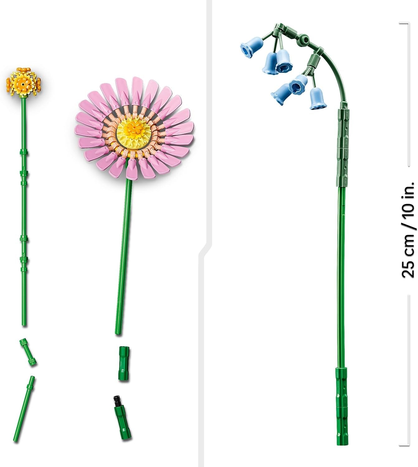 LEGO Botanicals Liten sommarbukett - Byggsats med konstgjorda blommor - Inkl. blåklockor, smörblommor, tulpaner - Presentidé för kvinnor, mammor och män - 10347 Byggset Besuche den LEGO-Store