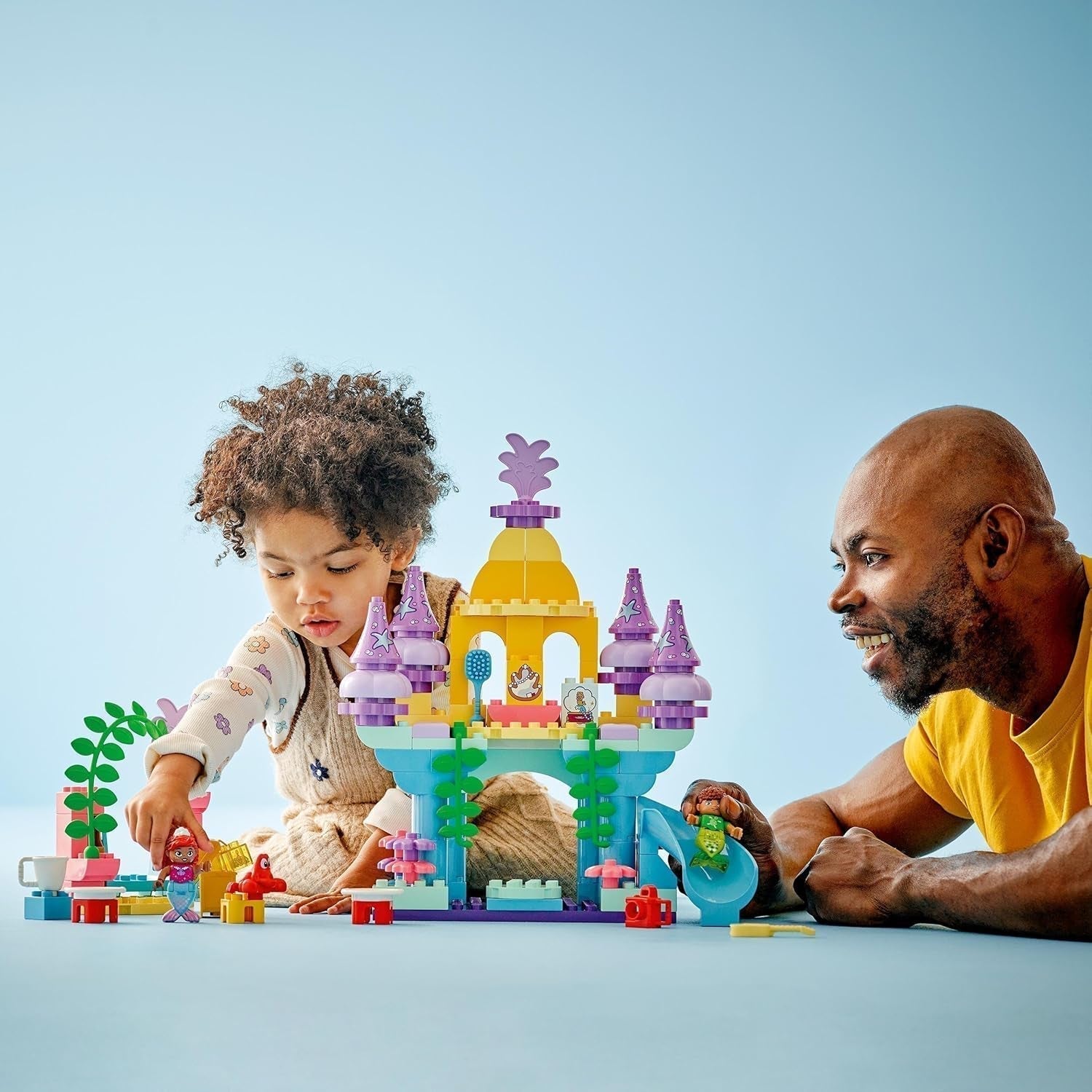 LEGO DUPLO | Disney Ariels magiska undervattenspalats, pedagogisk leksak för sjöjungfrun Ariel, undervattensslott för barn över 2 år 10435 Byggset Besuche den LEGO-Store