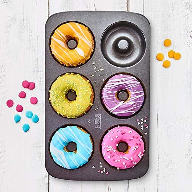 Birkmann, Easy Baking, Donutblech, Backform Für 6 Donuts, Mit Hochwertiger Antihaftbeschichtung, Ø 9 Cm, Mit Rezept, 881631 Formar och brickor för bakning Naty Shop