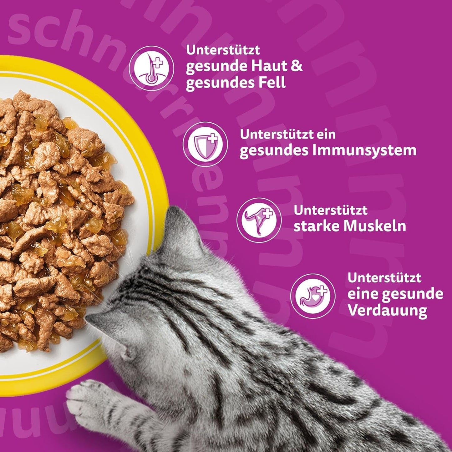 WHISKAS Våtfoder för katter i gelé 120 x 85g Urval av fjäderfä