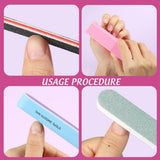 FANDAMEI 20 Stücke Buffer Für Nagel, Nagelfilen Für Gelnägel, Profi Nagelfeile 100/180, Polierfeile Fingernägel, Filen Für Gelnägel, Manikyr & Pedikyr Set