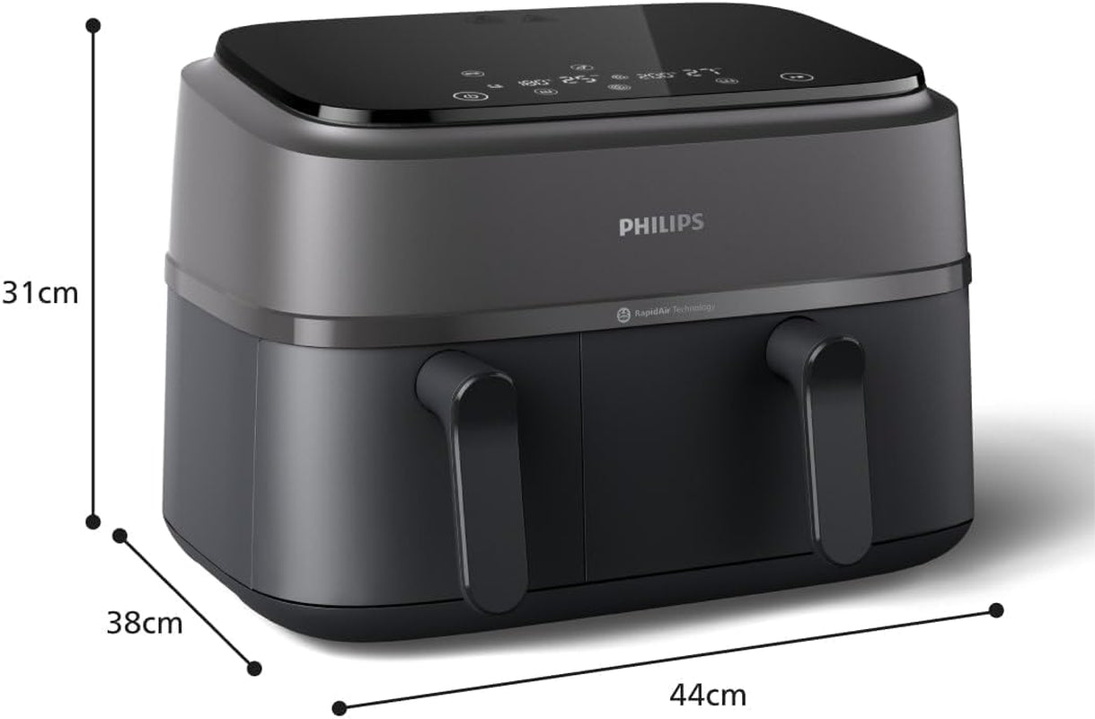 Philips Dual Basket Airfryer 3000-serien med frukostset, 9 liter, 2 lådor Hushållsapparater Naty Shop