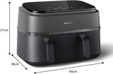 Philips Dual Basket Airfryer 3000-serien med frukostset, 9 liter, 2 lådor Hushållsapparater Naty Shop
