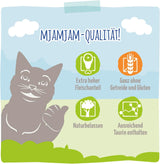 MjAMjAM - Premium våt kattmat - Raffinerad öring med saftig kyckling, förpackning om 6 (6 x 400 g), spannmålsfri