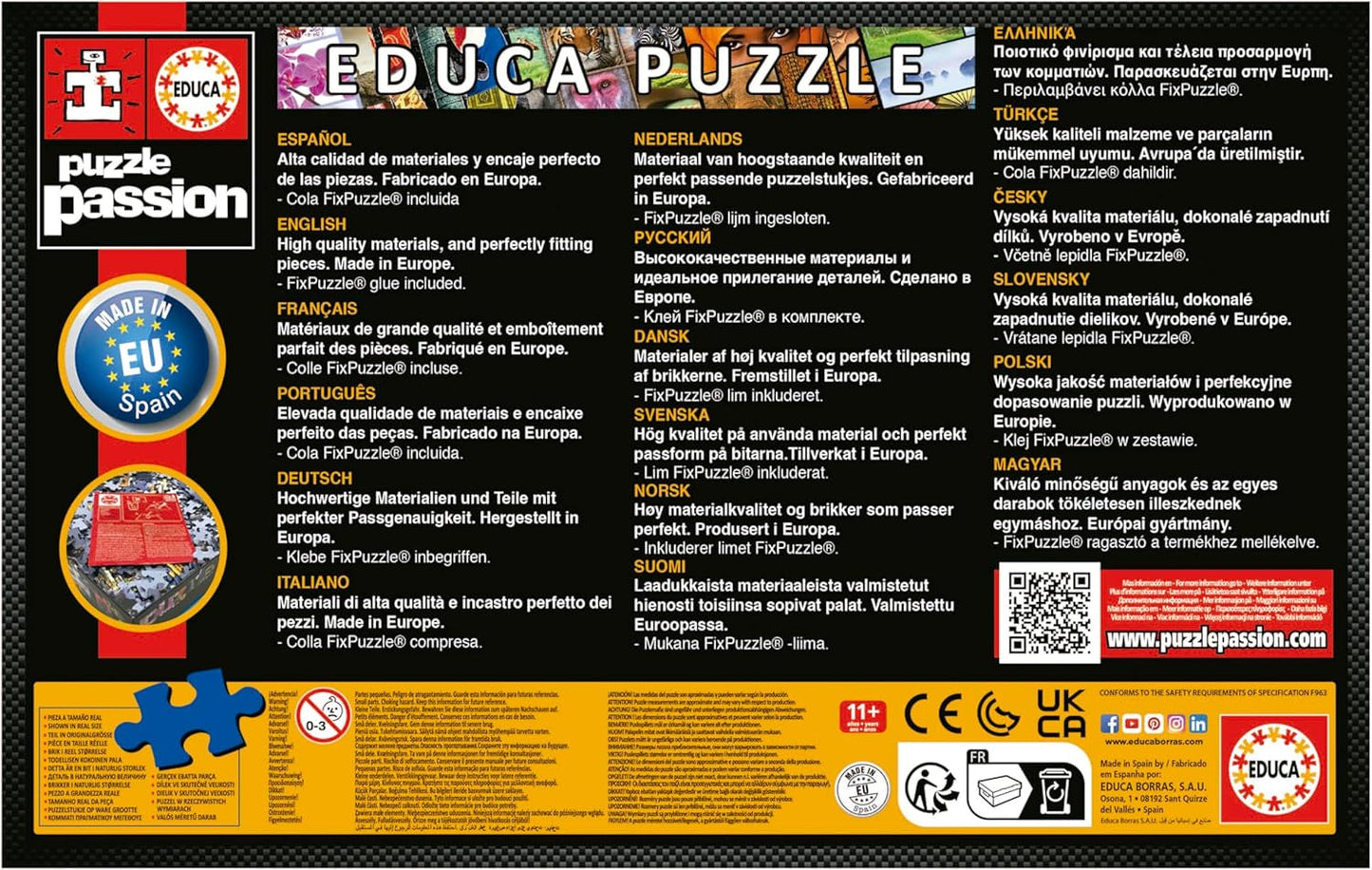 Educa - Pussel 500 bitar för vuxna | Solsystem, pussel 500 bitar för vuxna och barn från 11 år, planeter, rymden, rymden (18449) Puzzle Naty Shop