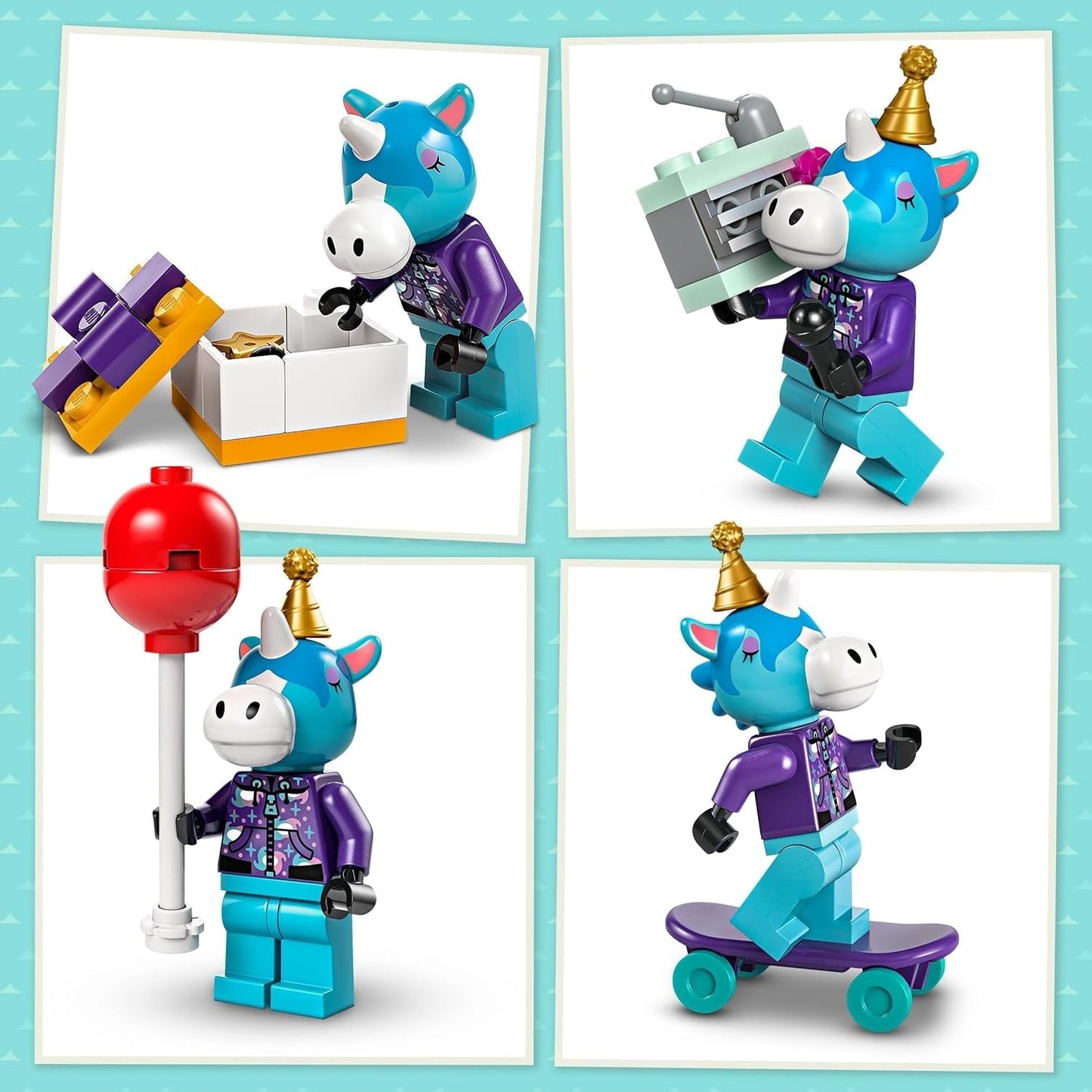LEGO Animal Crossing Jimmys födelsedagsfest Kreativ leksak för barn Videospel Häst Djurset Present för flickor och pojkar 6 år 77046 Byggset Besuche den LEGO-Store