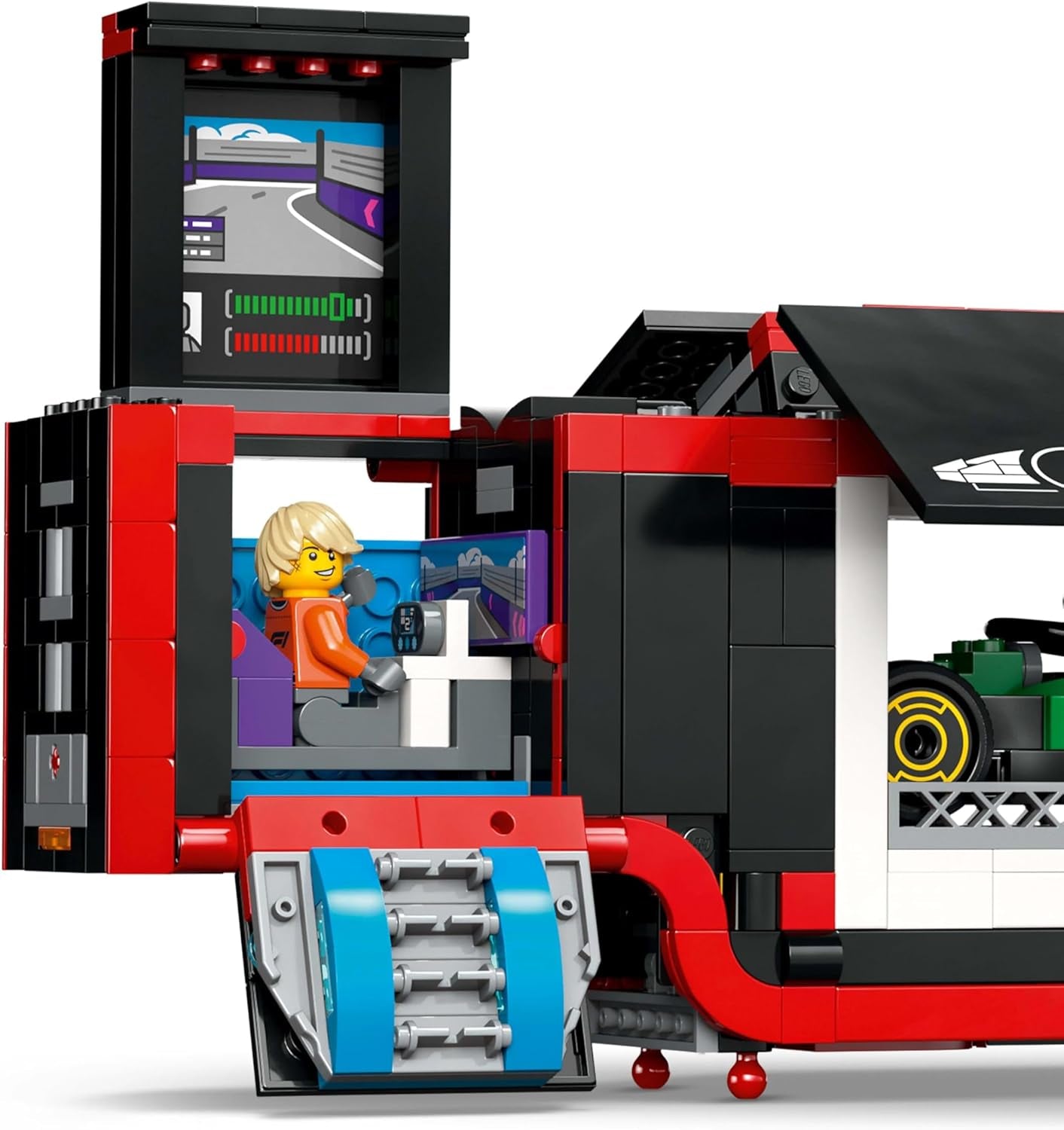 LEGO City F1 Transporter med RB20 & AMR24 F1 Racing Cars - Leksaksbilstransporter för Red Bull & Aston Martin Formel 1 Team - Inkl. 5 minifigurer - present till pojkar och flickor i åldrarna 8+ 60445 Byggset Besuche den LEGO-Store