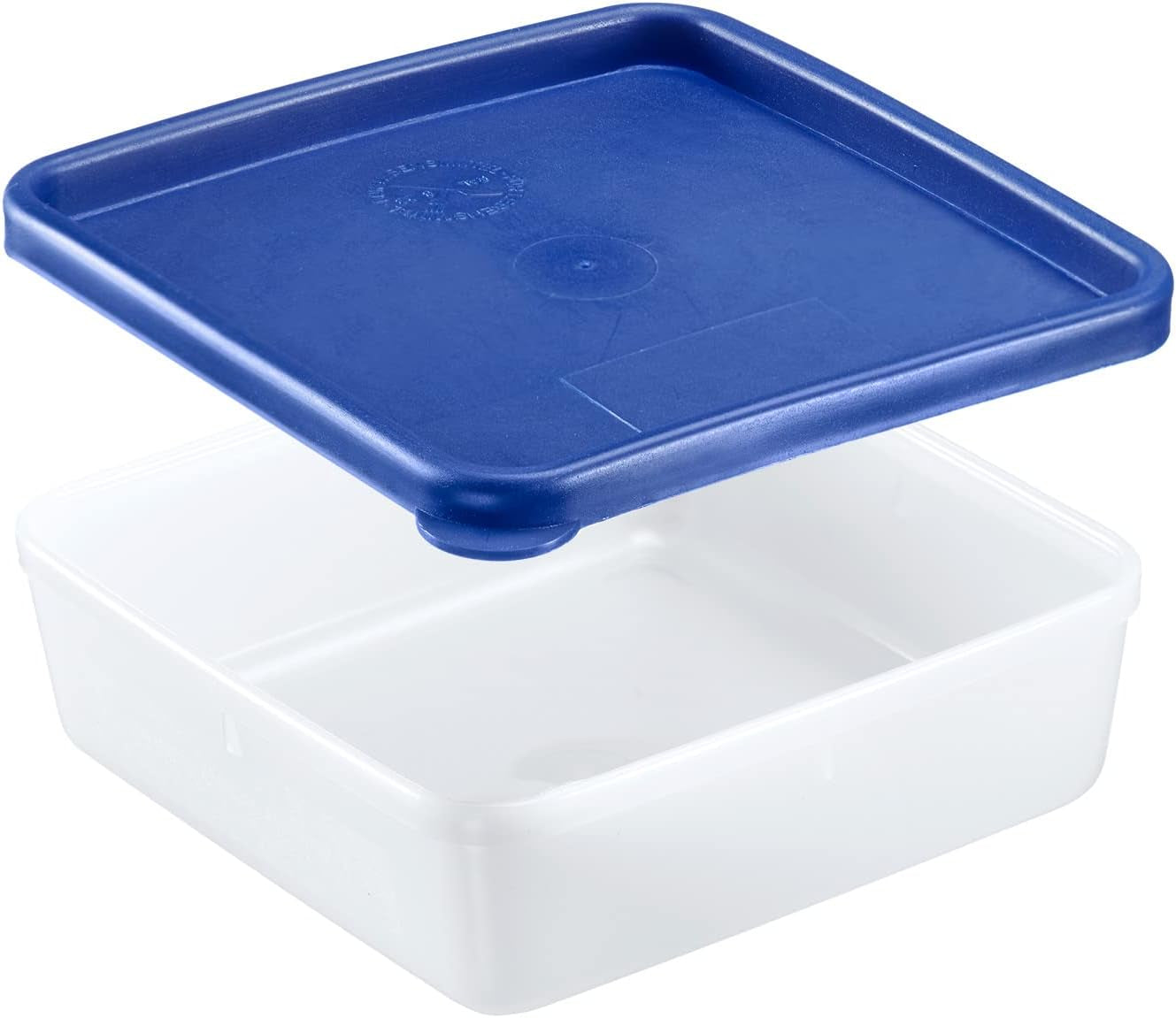 Westmark 4 matförvarings-/frysbehållare, inklusive lock, kapacitet: 0,25 l styck, stapelbar, plast, Trio, färg: transparent/blå, 25042270 Matförvaringslådor Naty Shop