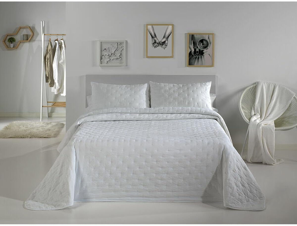 Pierre Cardin - Bouti Dots - Säng 180 Cm - Färg Grå C5 Täcken och täcken Naty Shop Vit C4 Säng 150 Cm