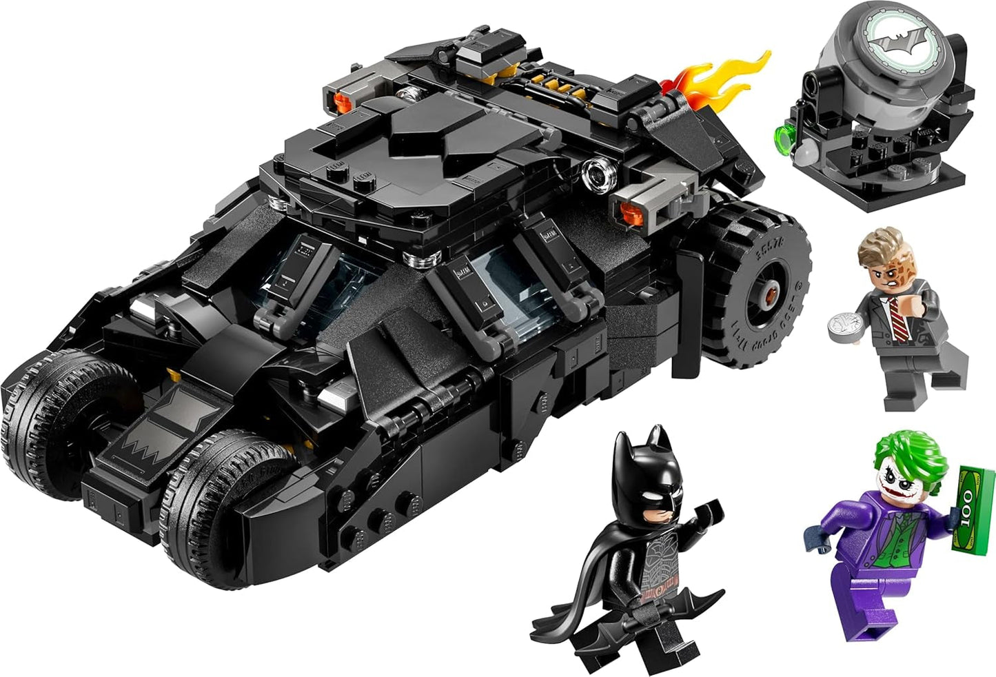 LEGO DC Batman: Batman Tumbler Vs. Two-Face & Joker - Superhjälteleksak med Batmobile Car - Lekset med minifigurer - Present till pojkar och flickor från 8 år 76303 Byggset Besuche den LEGO-Store