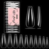 Makartt akryl nagelhållare, magnetisk nagelhållare, nagelhållare, transparent rosa nagelhållare med 48 självhäftande spackel