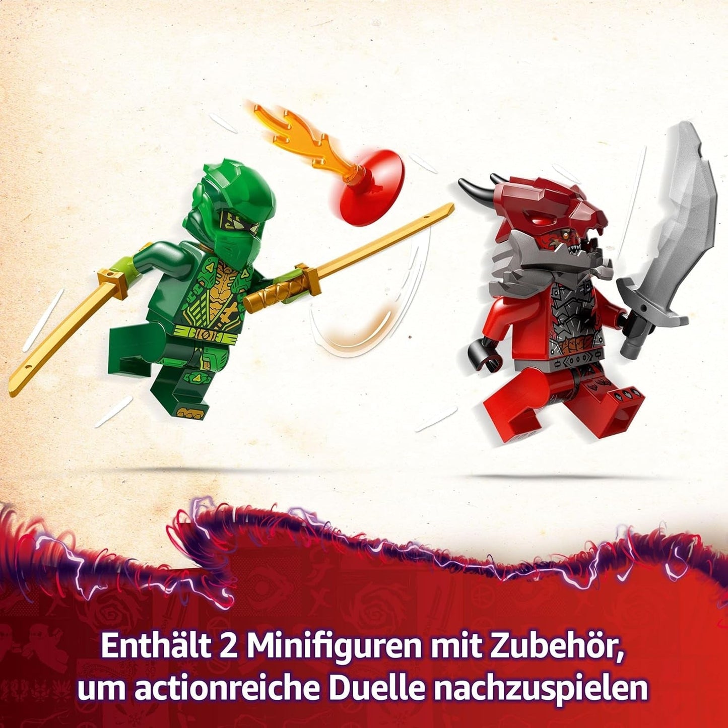LEGO NINJAGO Lloyd's Action Speedster - Leksaksbyggarbil med 2 minifigurer för rollspel, byggande leksaksbil för barn - present till pojkar och flickor från 7 år 71828 Byggset Besuche den LEGO-Store