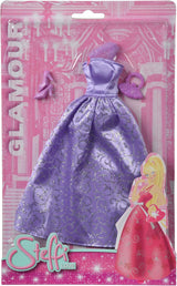 Simba 105723369 - Steffi Love Glamour / Dockklädsset / 3 olika artiklar / Endast en artikel ingår / Balklänning för alla 29 cm dockor / Docka ingår inte