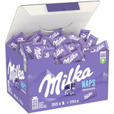 Milka Naps Alpine Milk – Mini chokladrutor från delikat alpin mjölkchoklad – 1 x 1,7 kg