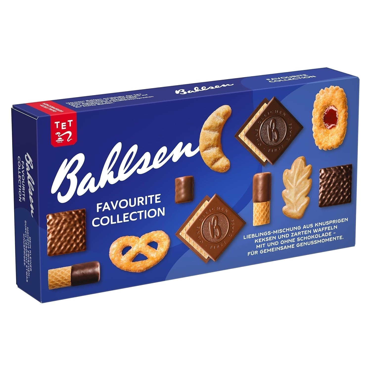 Bahlsen Favorite Collection S Paket med 6 Crunchy Biscuits & Wafer Mix Mörk chokladmjölk (6 x 161g / 966g)